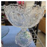 Hofbauer Byrdes Collection Crystal Pedestal Bowl