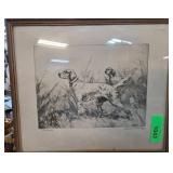 Percival Rousseau 1932 Etching ï¿½Partnersï¿½