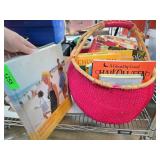 Taschen Book and Basket With Childrenï¿½s Books