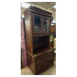 Havertys Two-Drawer Lateral File Cabinet with Hutc