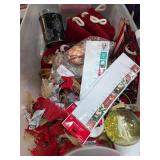 Holiday Craft Supplies in Storage Bin