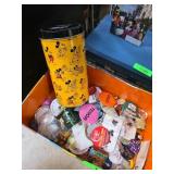 Disney Tin and Assorted Pins and Buttons