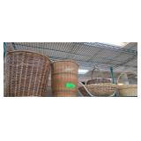 Five Woven Baskets With Handles