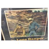 Framed 1956 Lone Ranger Movie Poster