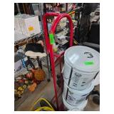 Red Metal Movers Dolly with Handles