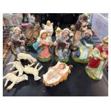 Italian Nativity Figures and Ornament Assortment