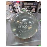 Clear Glass Sphere With Internal Bubble Design