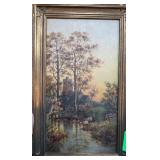 Framed Landscape Oil Painting by Andrew King