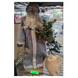 Fabric Santa Claus Figurine With Accessories