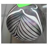 Handcrafted Iridescent Glass Paperweight