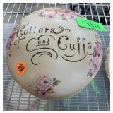 Hand-Painted Porcelain Collars and Cuffs Box