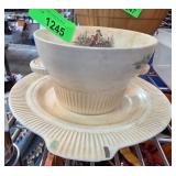 Antique Salem China Co. Bowl and Plate Set