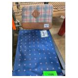 Herschel Supply Co. Plaid & Blue Zippered Pouches