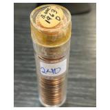 Roll of 1963-D Uncirculated Lincoln Cents