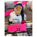 Rangers Rubber Duck Figure ï¿½ Rusty Greer 2002