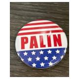 Political Campaign Button Featuring Palin