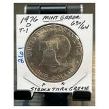 1976 Eisenhower Dollar Mint Error Coin