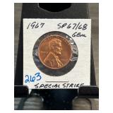 1967 Lincoln Cent Special Strike