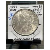 1887 Morgan Silver Dollar VAM 3A Elite Clash