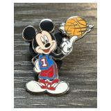 Mickey Mouse Basketball Enamel Pin