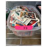 Tub of Mixed Sports Trading Cards