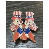 Patriotic Chip and Dale Enamel Pin