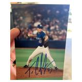 Signed Tim Crabtree Baseball Photograph