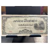 Japanese Government Issued 10 Pesos Note