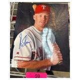 Rusty Greer Autographed Texas Rangers Photo