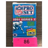 1991 NFL Pro Set Series I Unopened Card Pack