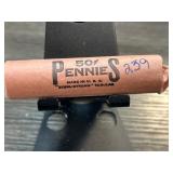 Roll of 50 Wheat Pennies in Original Wrapper