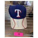 Texas Rangers Cap With Baseball-Inspired Design