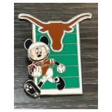 Mickey Mouse Texas Longhorns Football Pin