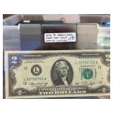 1976 $2 Green Seal First Day Issue Note