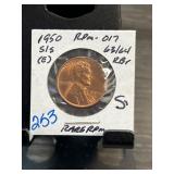 1950 Lincoln Wheat Cent RPM-017 MS 63/64 RB