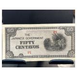 Japanese Government 50 Centavos Banknote