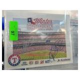 Texas Rangers Winter Caravan Memorabilia Set