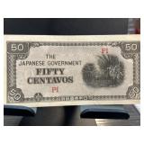 Japanese Government 50 Centavos Note