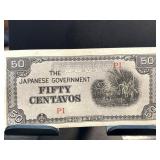 Japanese Government Fifty Centavos Note