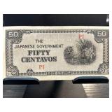 Japanese Government 50 Centavos Banknote