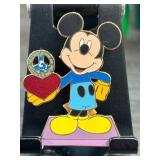 Disney Mickey Mouse Pin with Heart Design