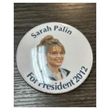 Sarah Palin 2012 Campaign Button