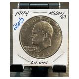 1974 Eisenhower Dollar Graded MS60/63