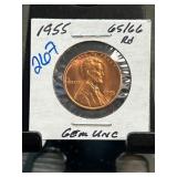 1955 Lincoln Wheat Cent Gem Uncirculated