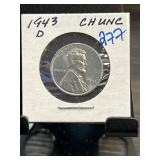 1943-D Lincoln Wheat Cent CHUNC