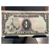 Japanese Government One Peso Currency Note