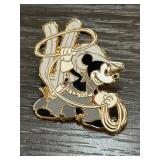 Mickey Mouse Cowboy Pin with Lasso