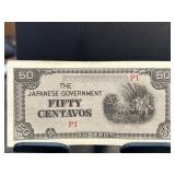 Japanese Government 50 Centavos Note