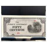 Japanese Government 50 Centavos Note
