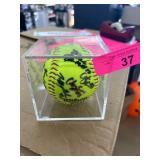 NCAA Championship Softball in Case Signed